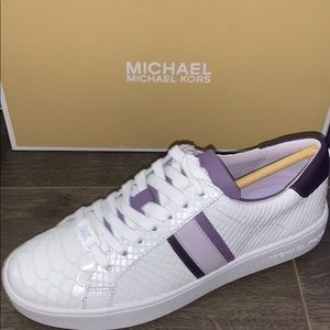 Michael Kors Irving Stripe Lace Up Sneakers